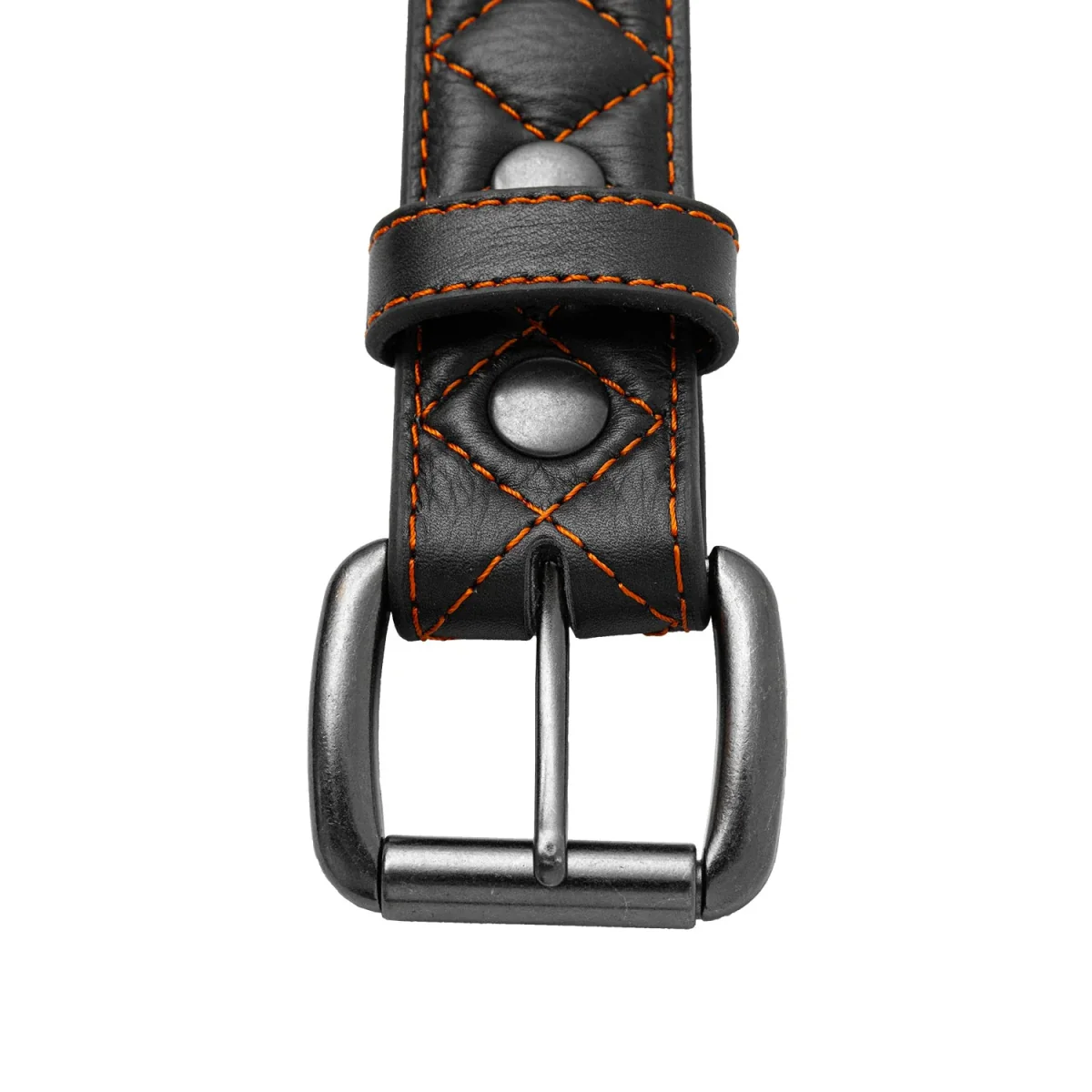 Diamond Quilted Leather Belt - Image 16