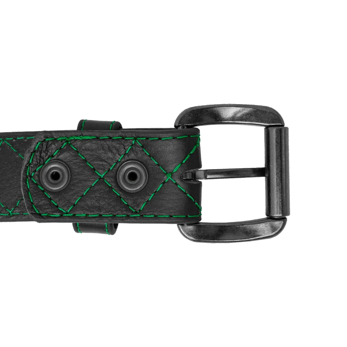 Diamond Quilted Leather Belt - Image 20