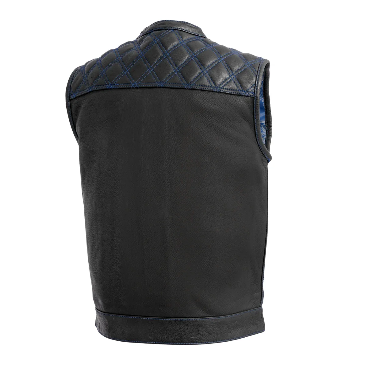 Downside Men's Motorcycle Leather Vest - Image 7