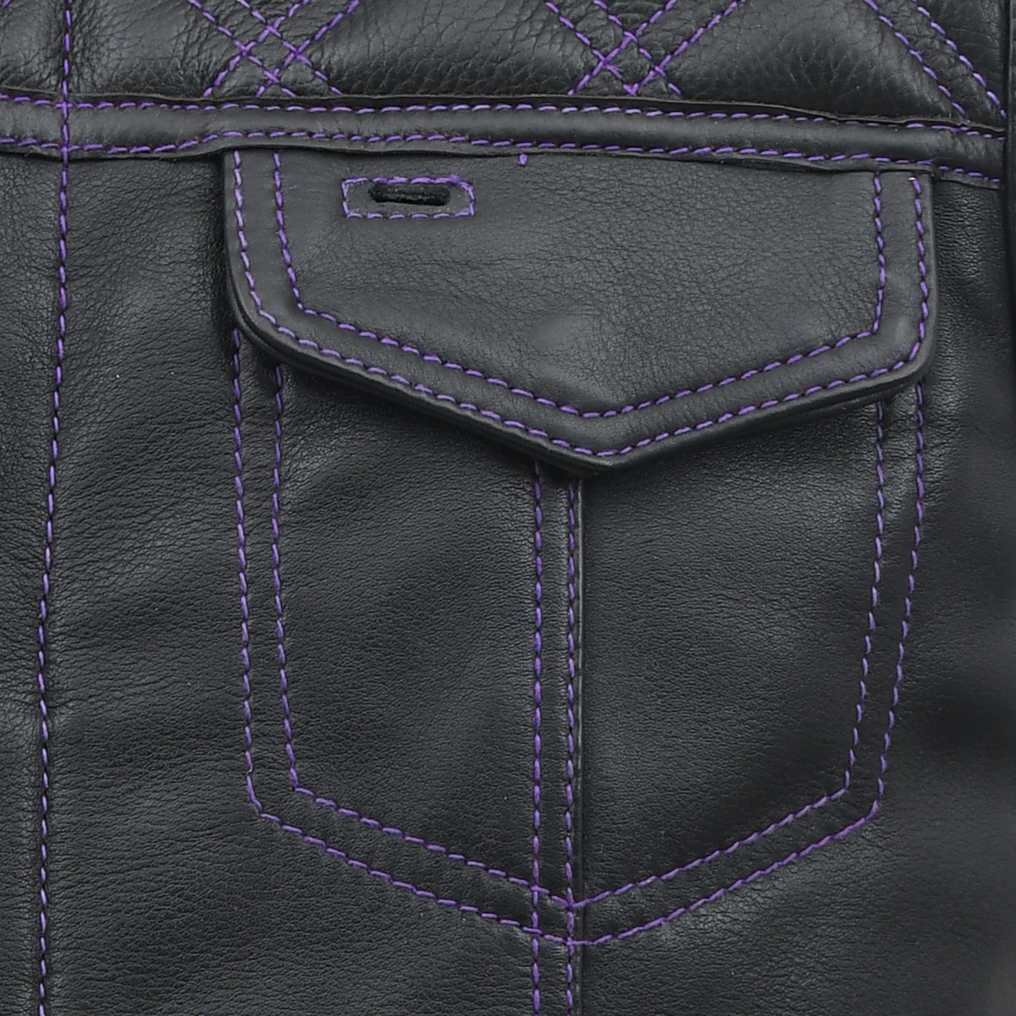 Downside Men's Motorcycle Leather Vest - Image 40