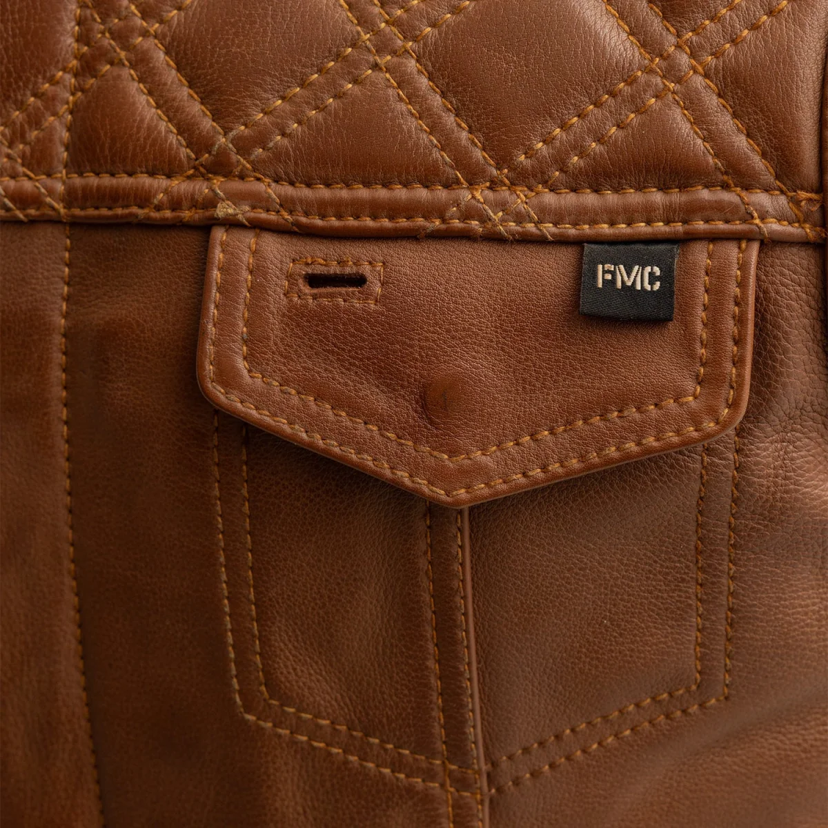 Dust Devil Men's Motorcycle Leather Vest (limited edition) - Image 3