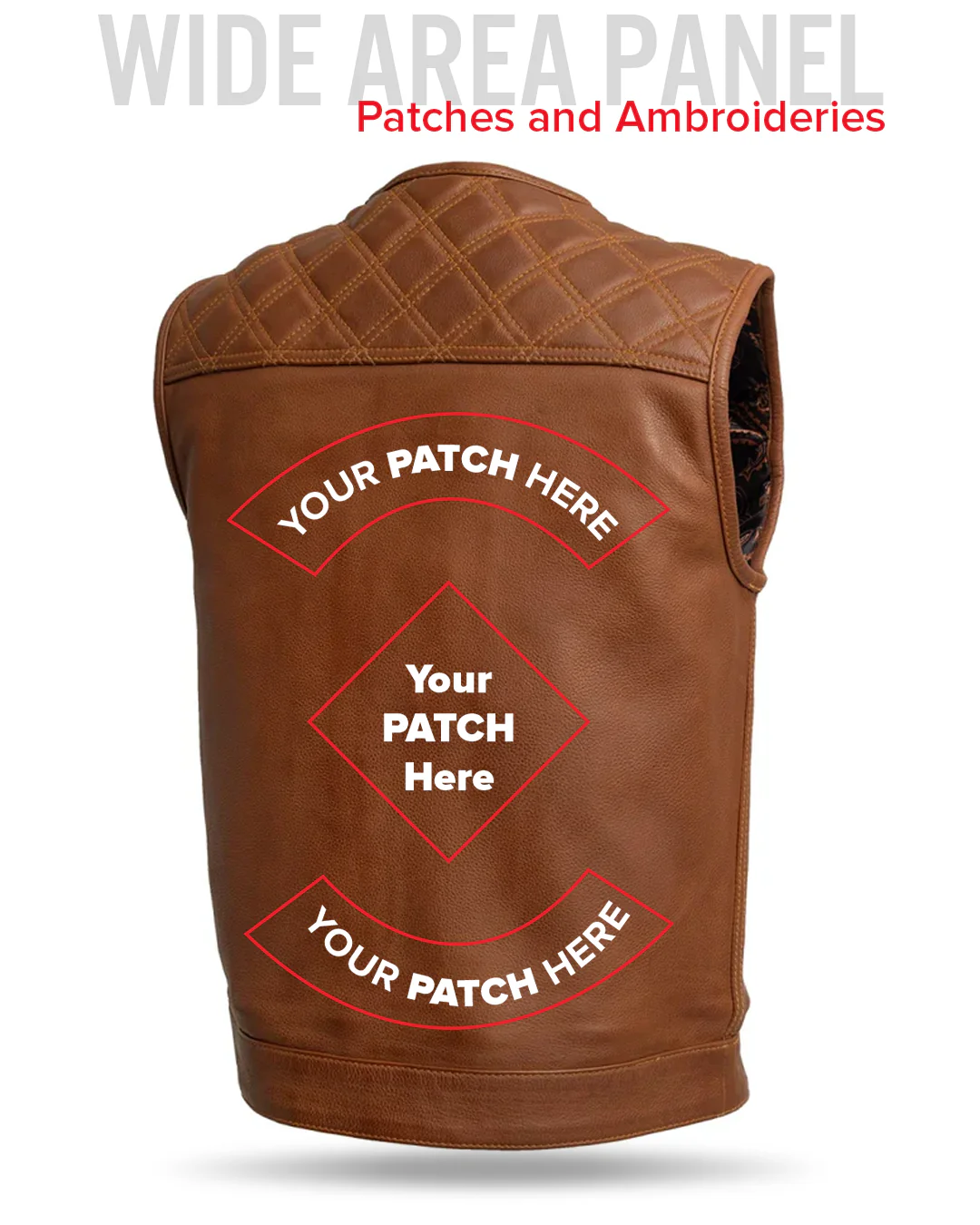 Dust Devil Men's Motorcycle Leather Vest (limited edition) - Image 7