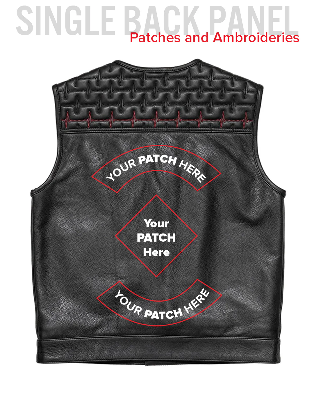 EKG Men's Leather Motorcycle Vest (Limited Edition) - Image 7
