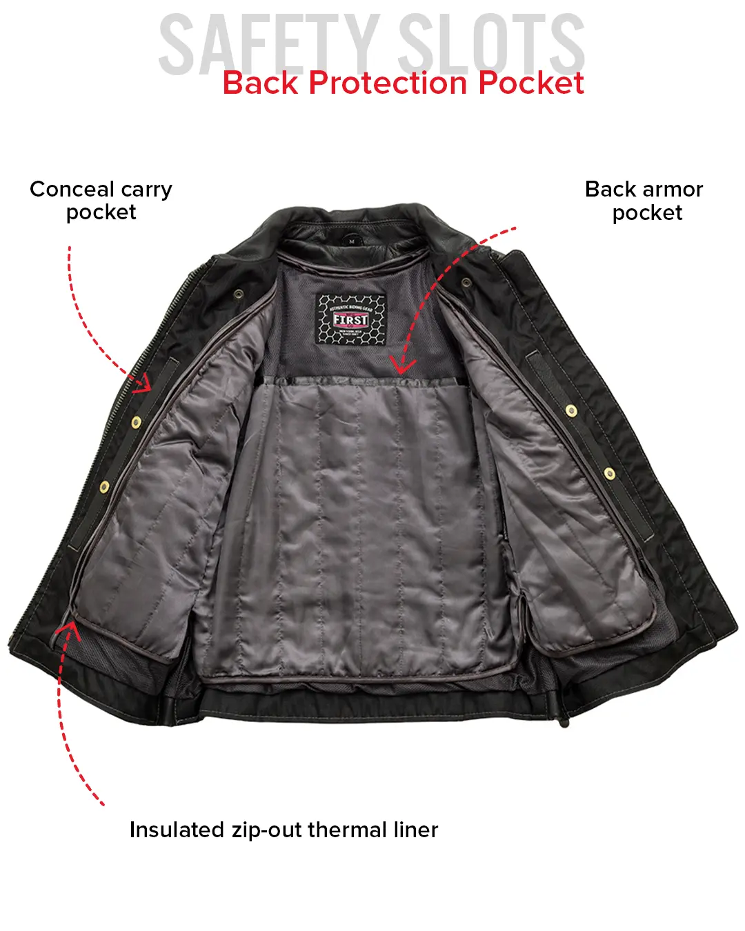 Free Spirit - Women's Motorcycle Leather Jacket - Image 6