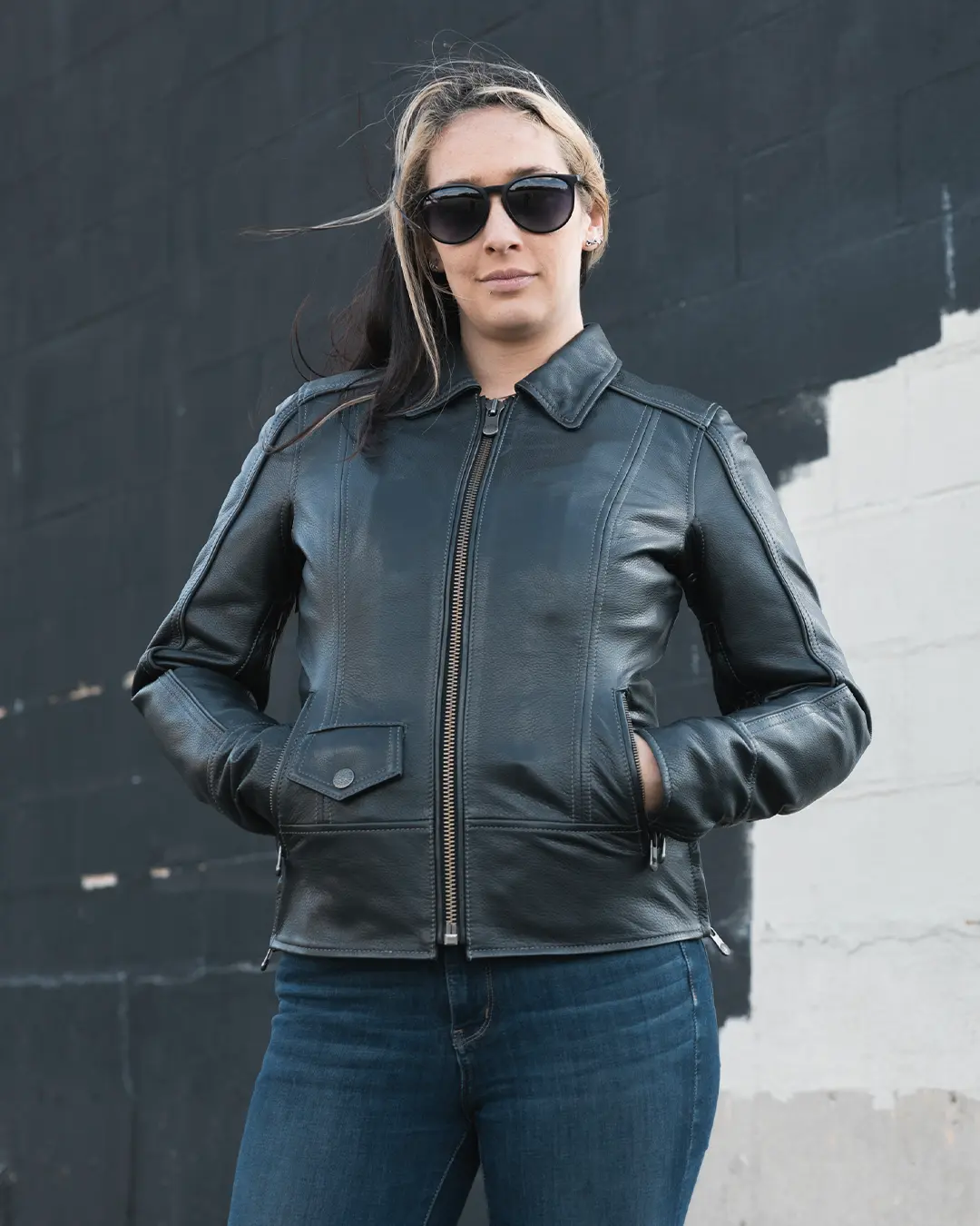 Free Spirit - Women's Motorcycle Leather Jacket - Image 9
