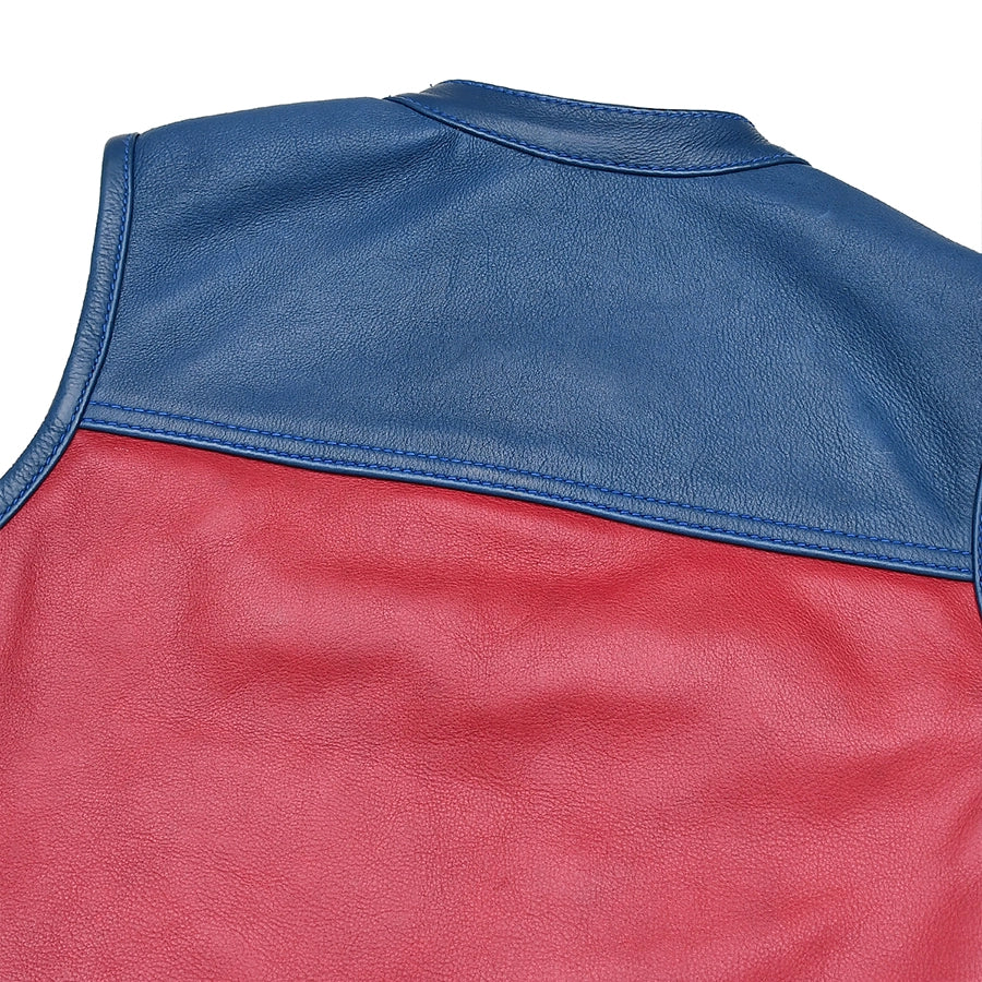 Freedom Belle Women's Motorcycle Leather Vest - Image 3