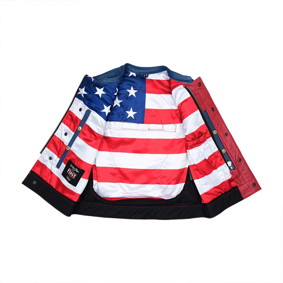 Freedom Belle Women's Motorcycle Leather Vest - Image 6