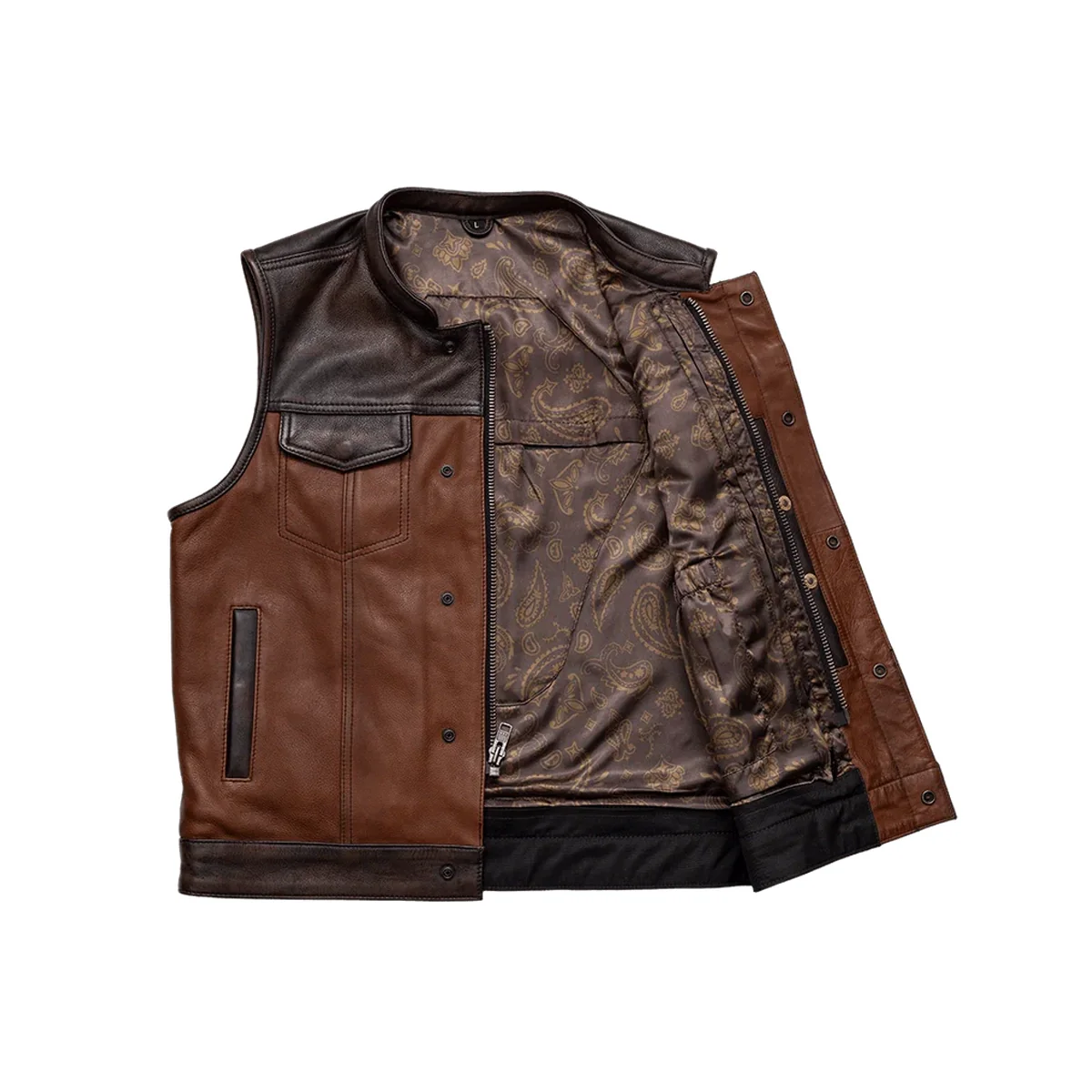 Gunner Men's Leather Motorcycle Vest (Limited Edition) - Image 3