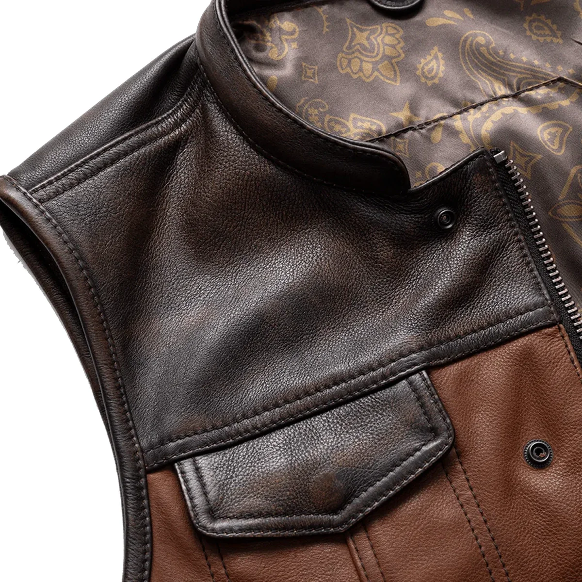 Gunner Men's Leather Motorcycle Vest (Limited Edition) - Image 4