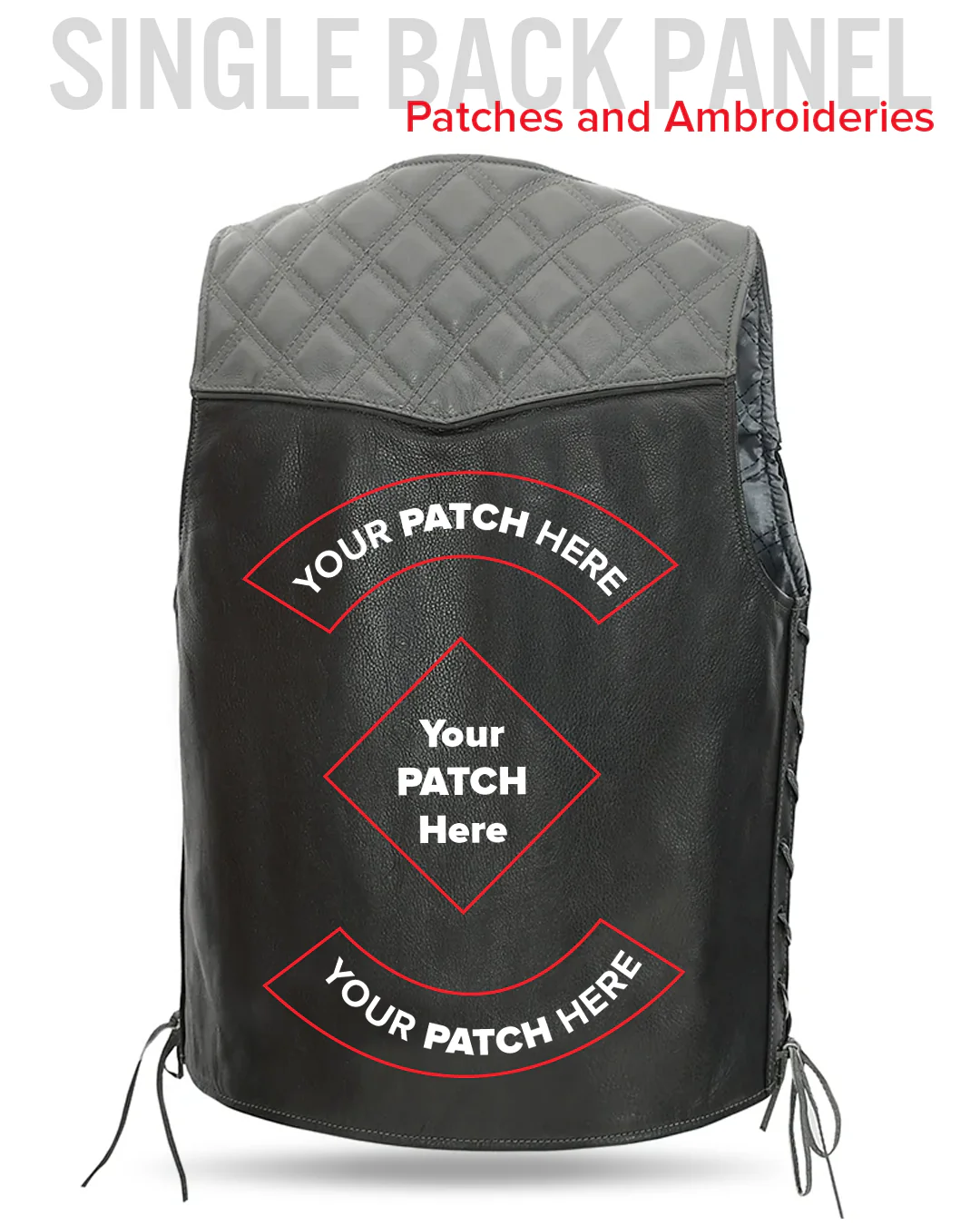 Hammer down Men's Western Style Leather Biker Vest - Image 11