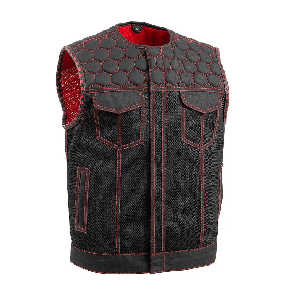Hornet Moto Mesh Men's Club Style Vest - Image 11