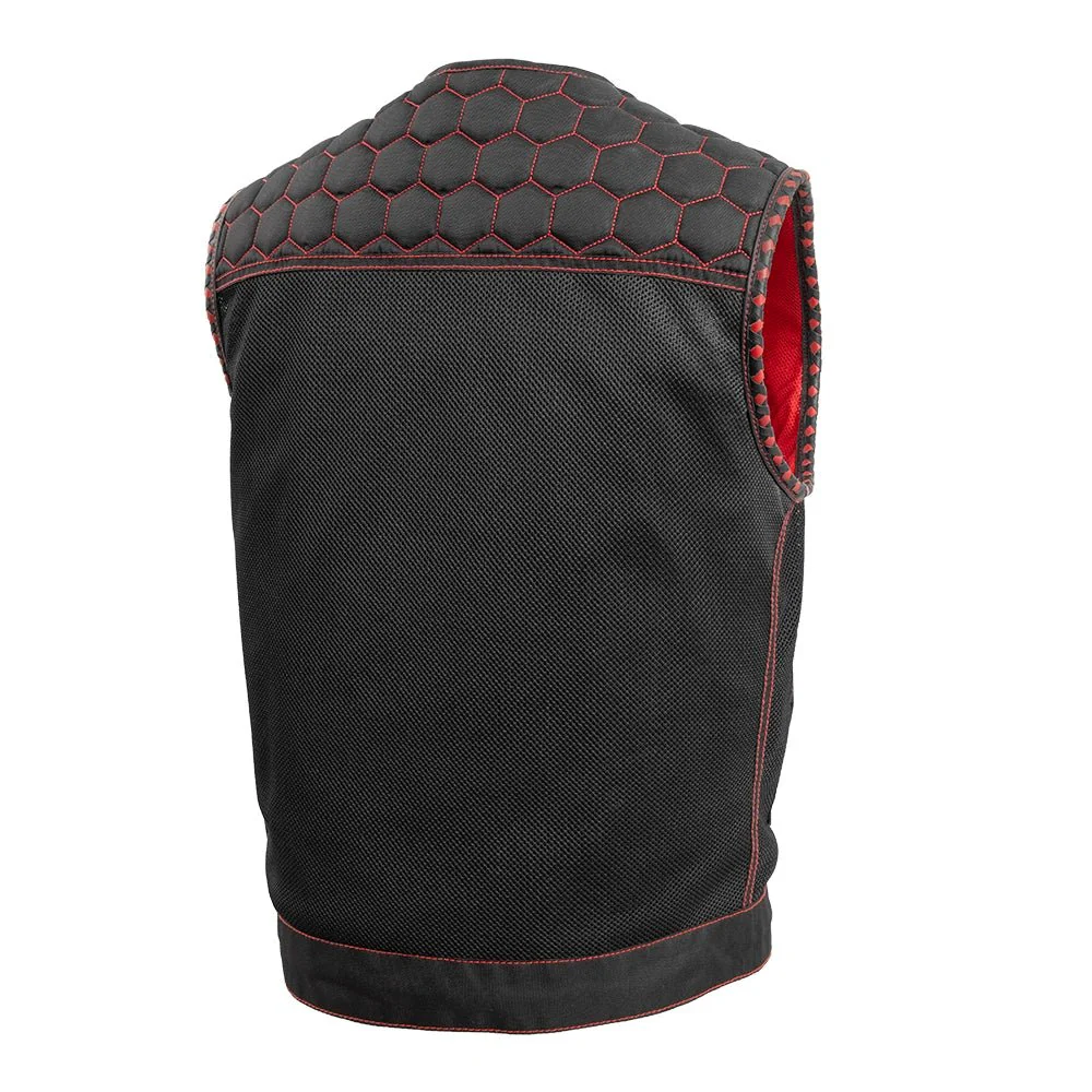 Hornet Moto Mesh Men's Club Style Vest - Image 12