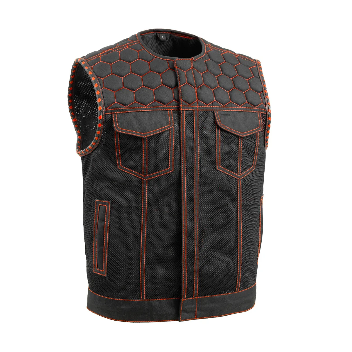 Hornet Moto Mesh Men's Club Style Vest - Image 16