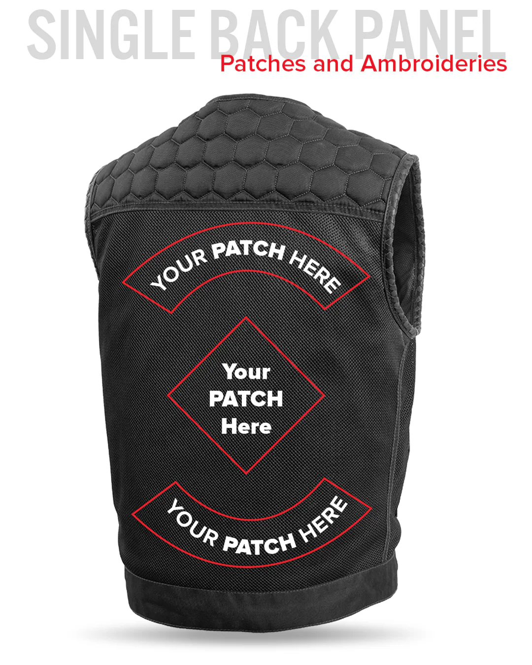 Hornet Moto Mesh Men's Club Style Vest - Image 24