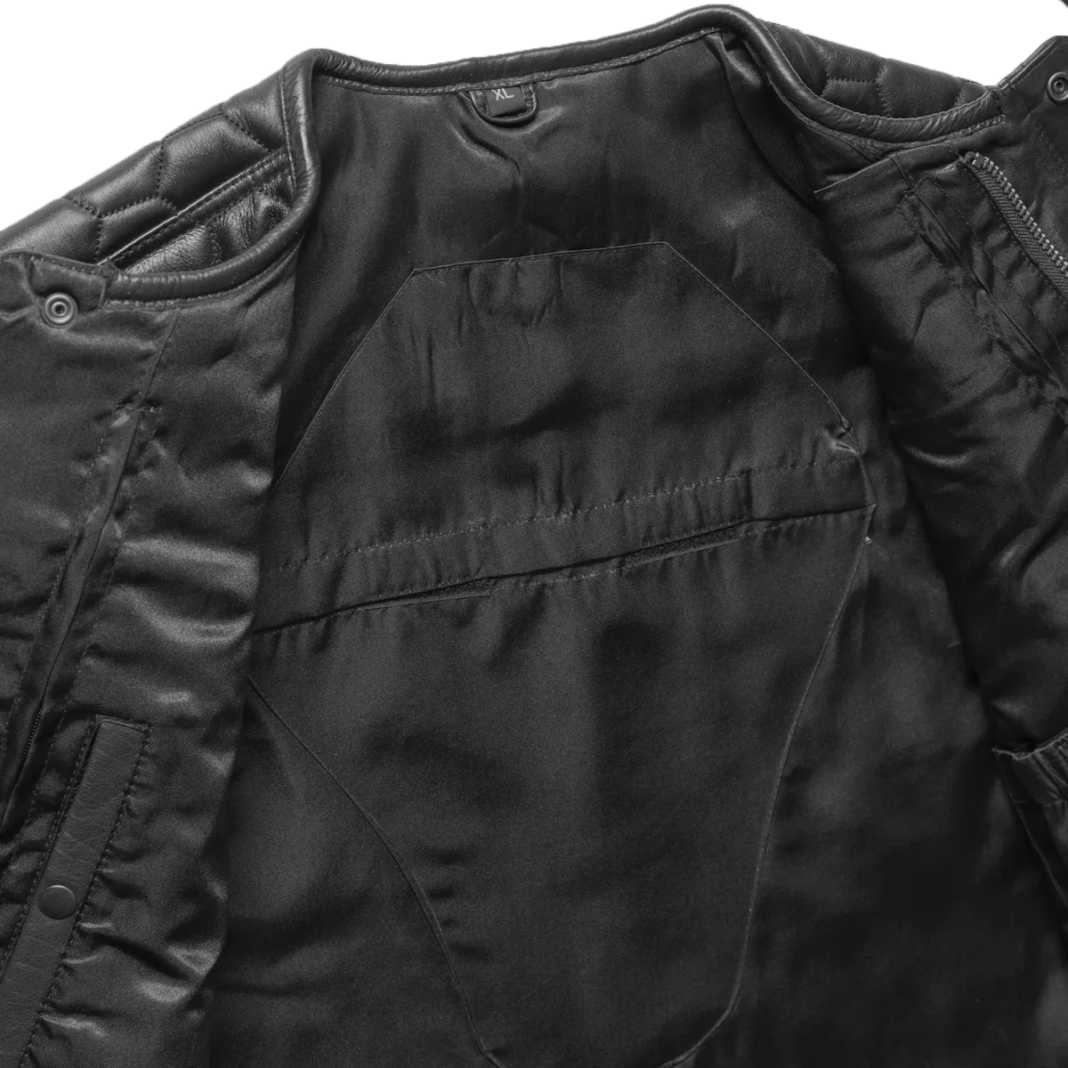 Hornet Men's Club Style Leather Vest - Image 10