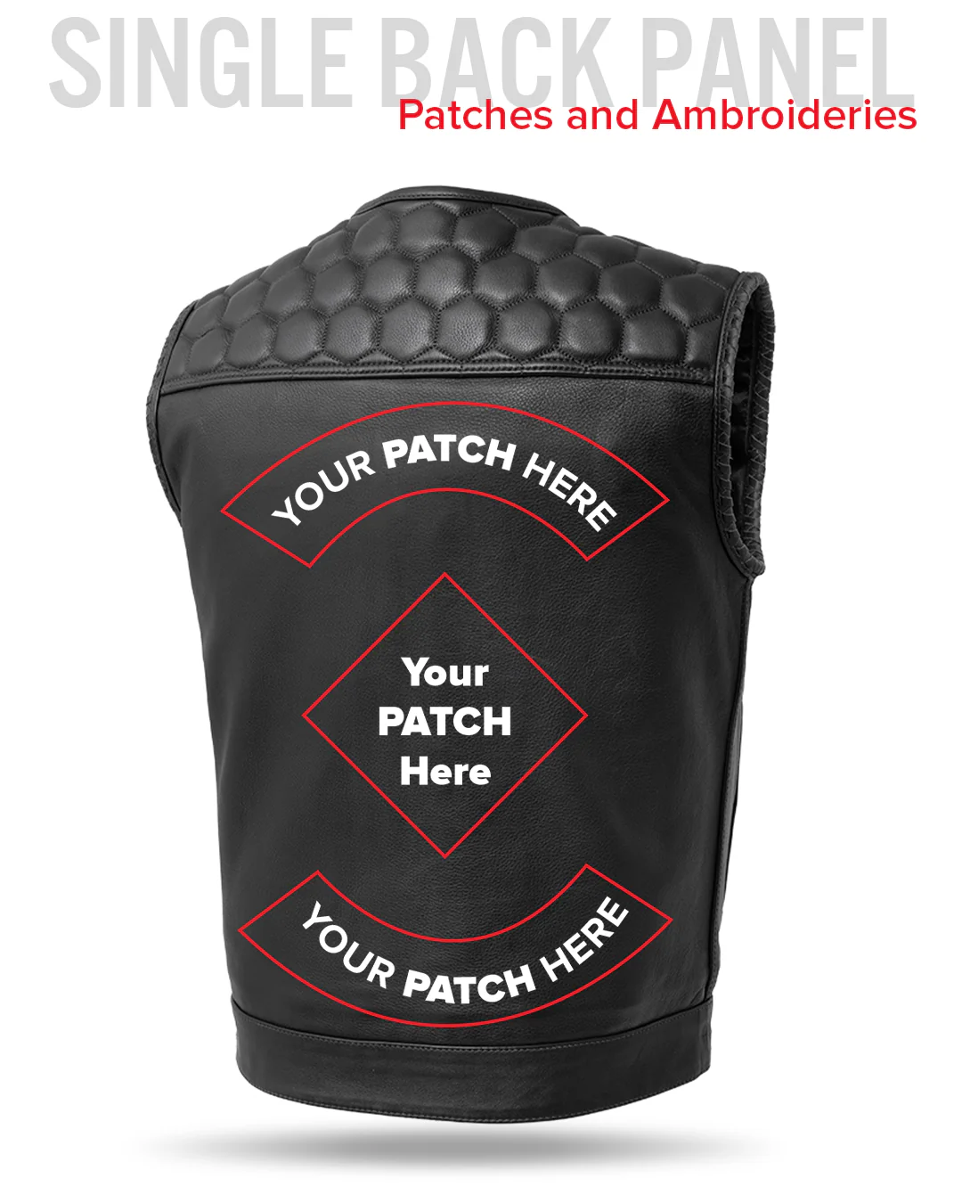 Hornet Men's Club Style Leather Vest - Image 25