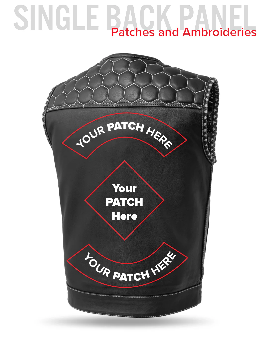 Hornet Men's Club Style Leather Vest - Image 28