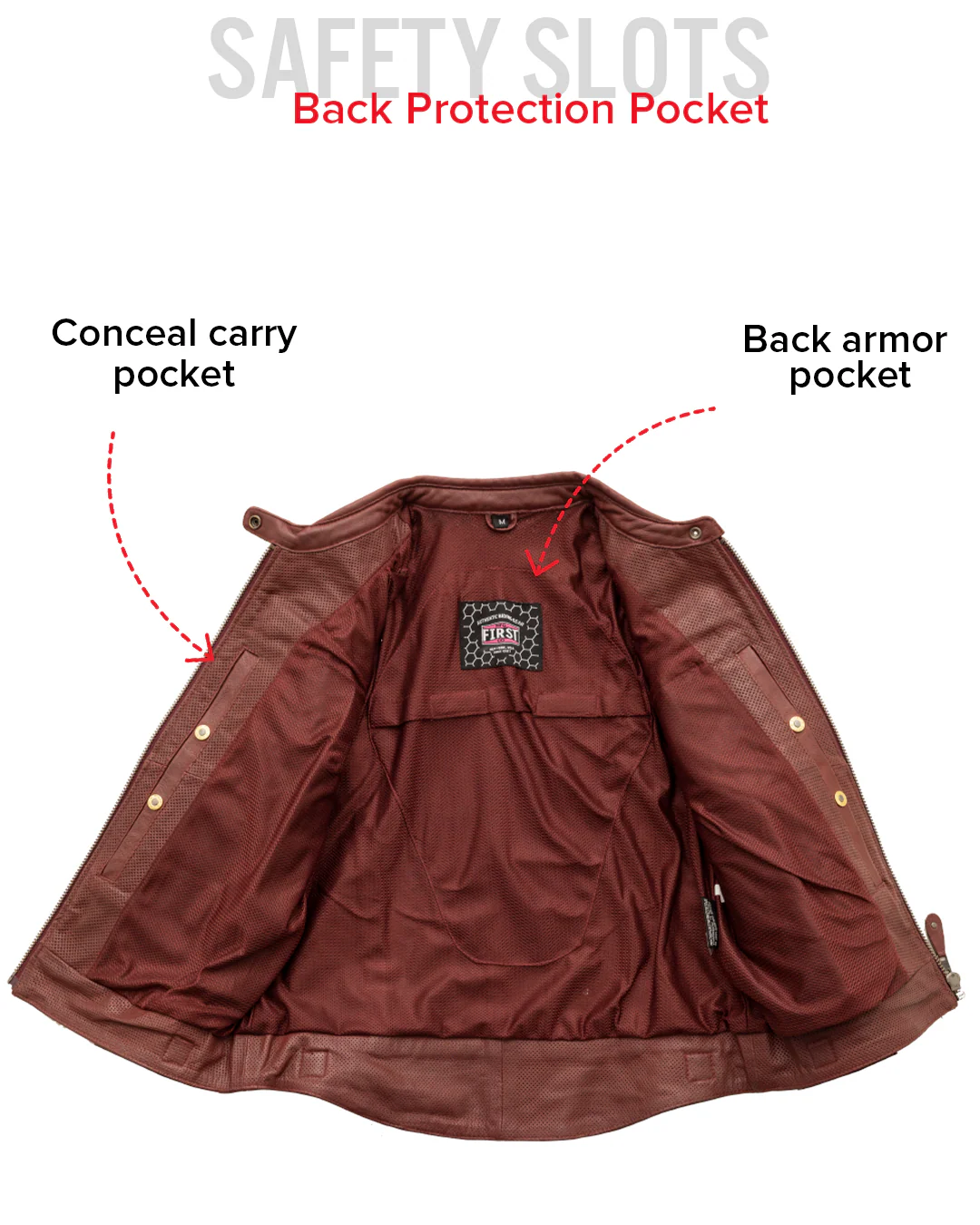 Jada - Women's Perforated Motorcycle Leather Jacket - Image 6