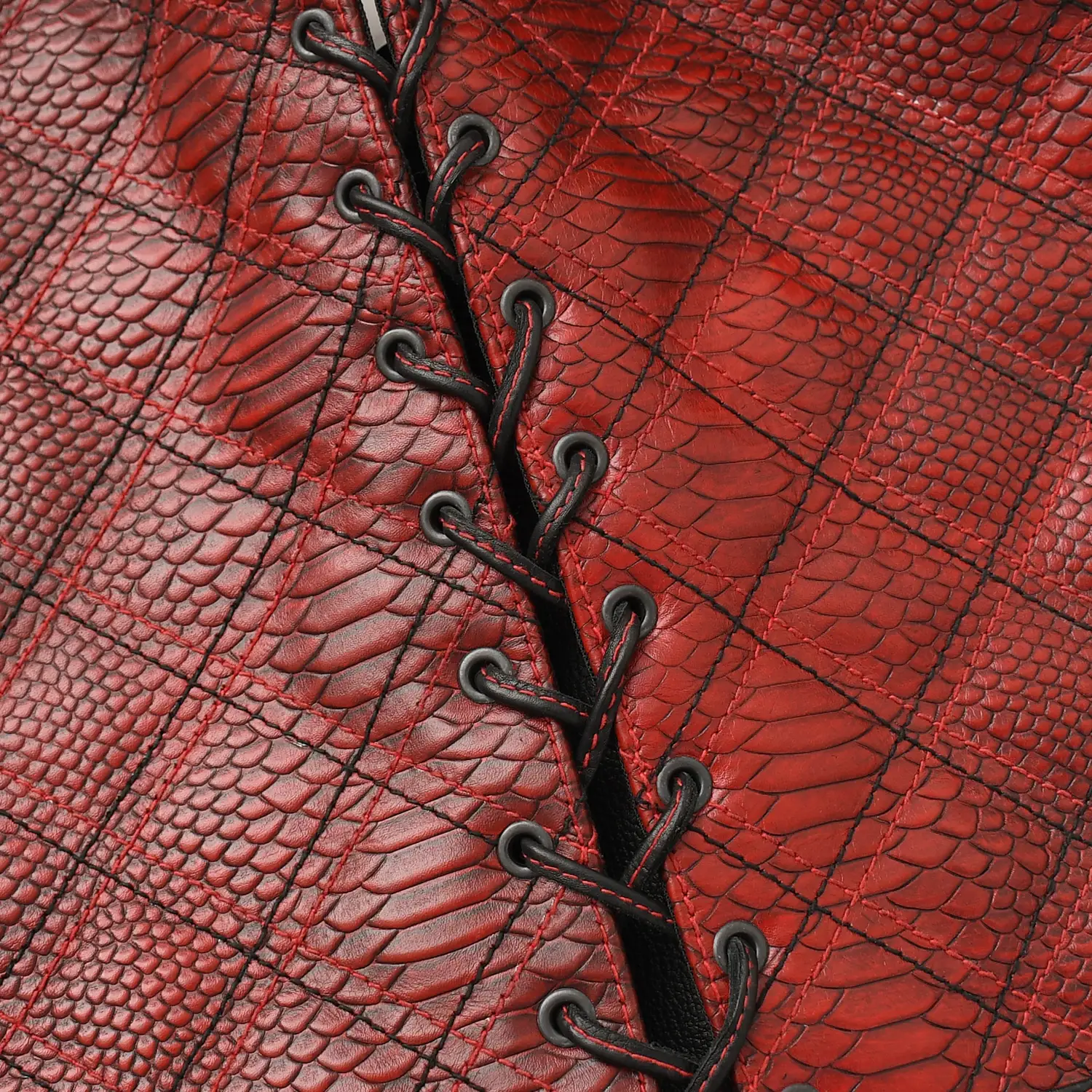 Kingsnake Men’s Motorcycle Leather Vest - Image 15