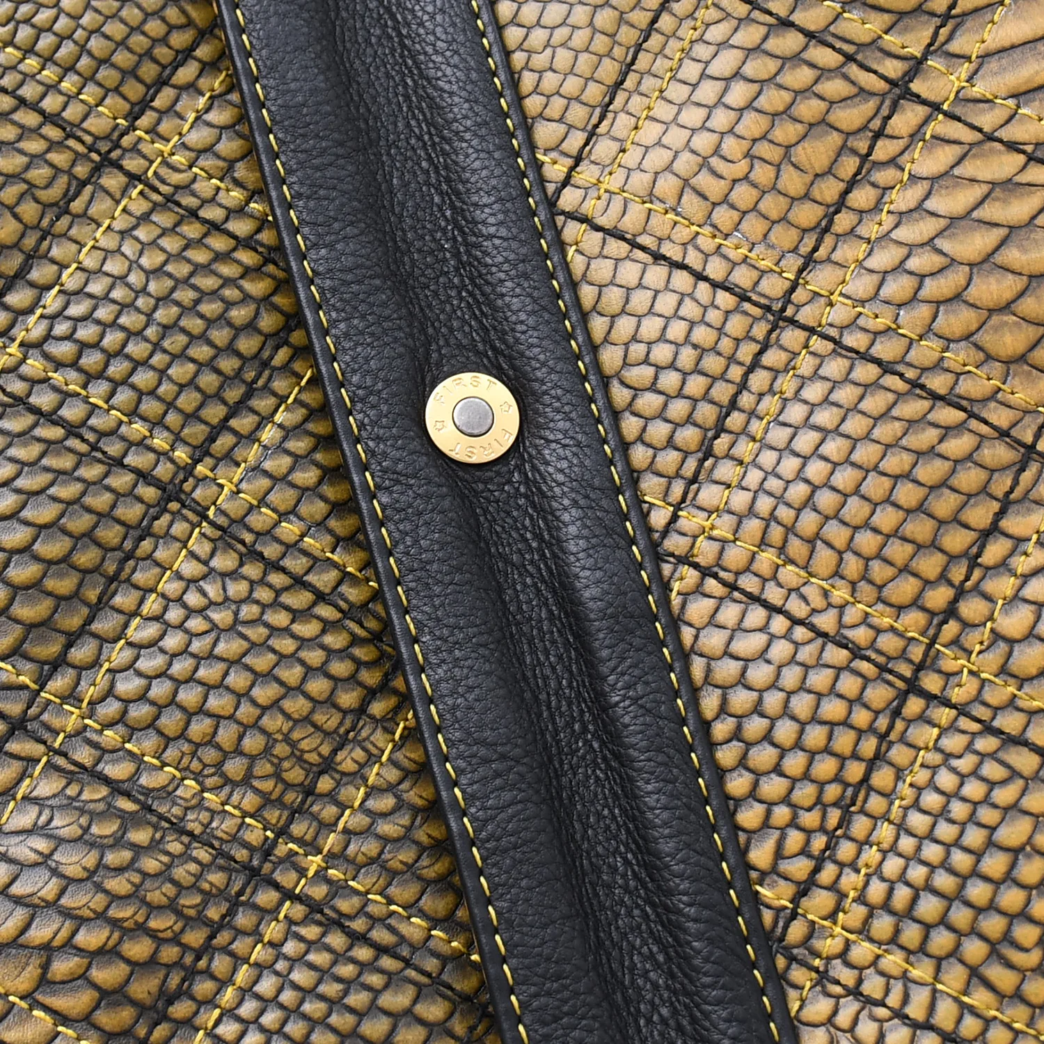 Kingsnake Men’s Motorcycle Leather Vest - Image 21