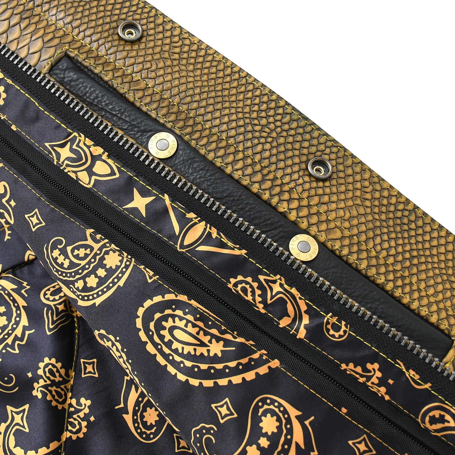 Kingsnake Men’s Motorcycle Leather Vest - Image 24