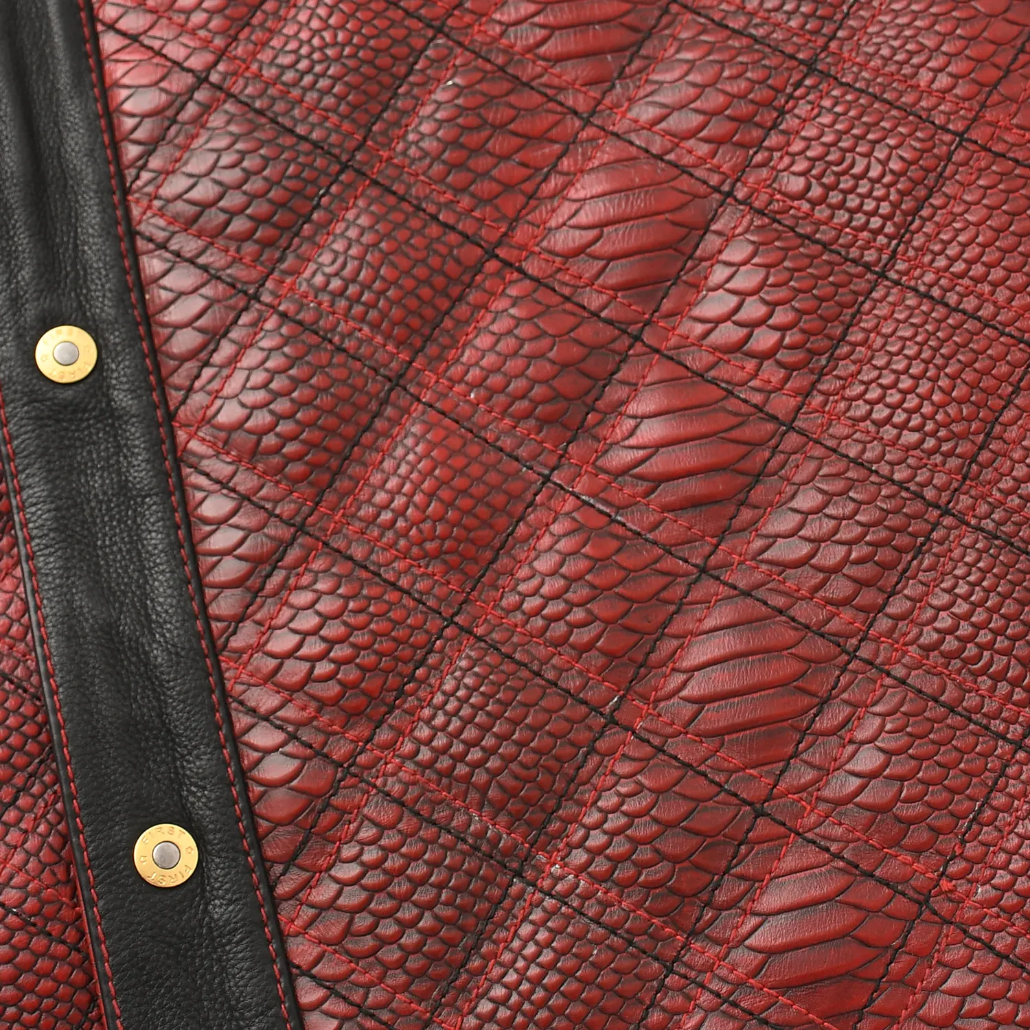 Kingsnake Men’s Motorcycle Leather Vest - Image 6