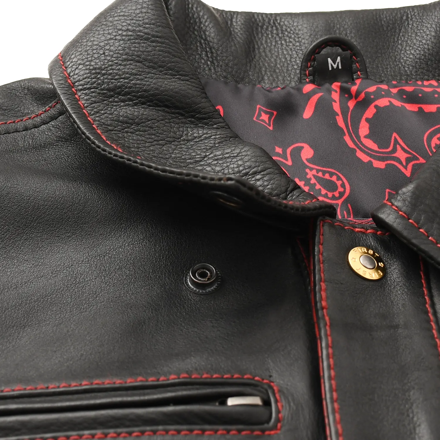 Kingsnake Men’s Motorcycle Leather Vest - Image 8