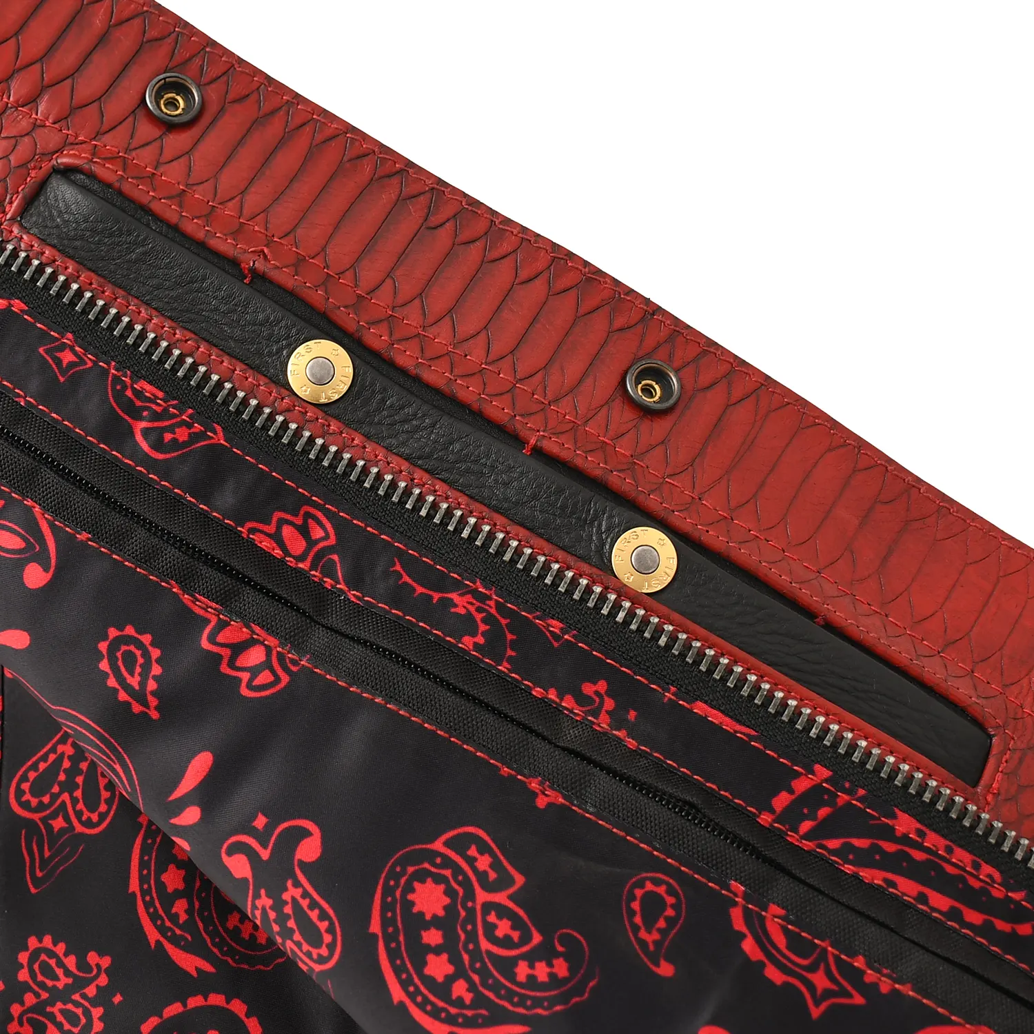 Kingsnake Men’s Motorcycle Leather Vest - Image 9