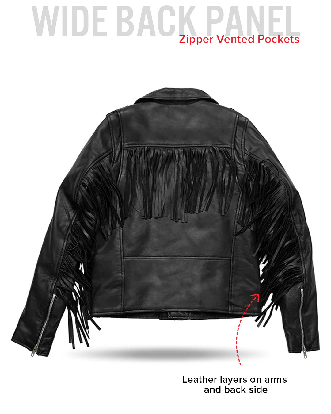 Lesley - Women's Motorcycle Leather Jacket - BHBR - Image 12