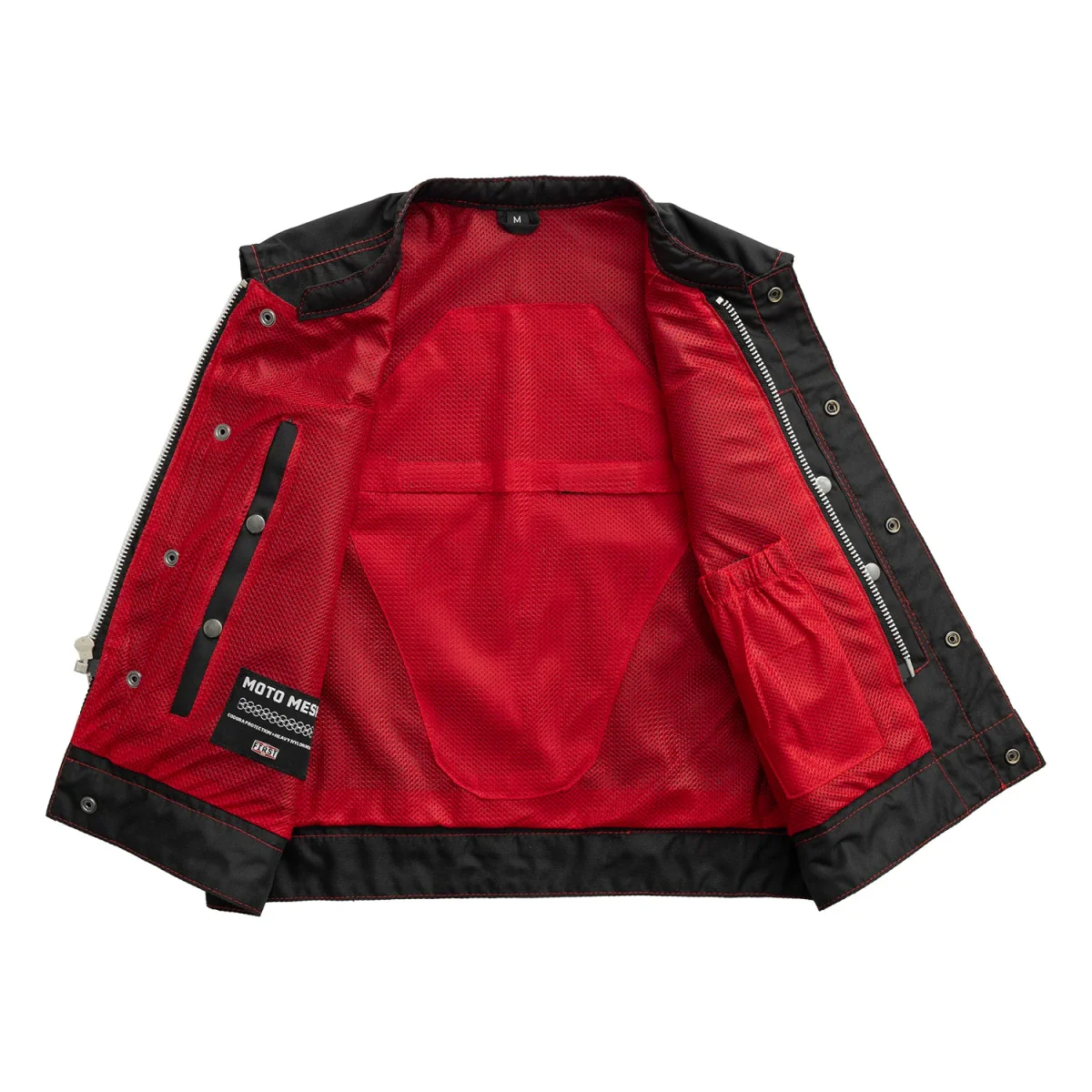 Lowrider Moto Mesh Men's Motorcycle Vest - Image 14
