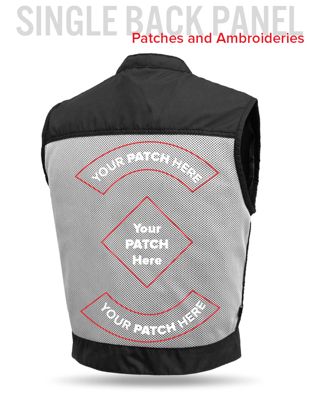 Lowrider Moto Mesh Men's Motorcycle Vest - Image 42