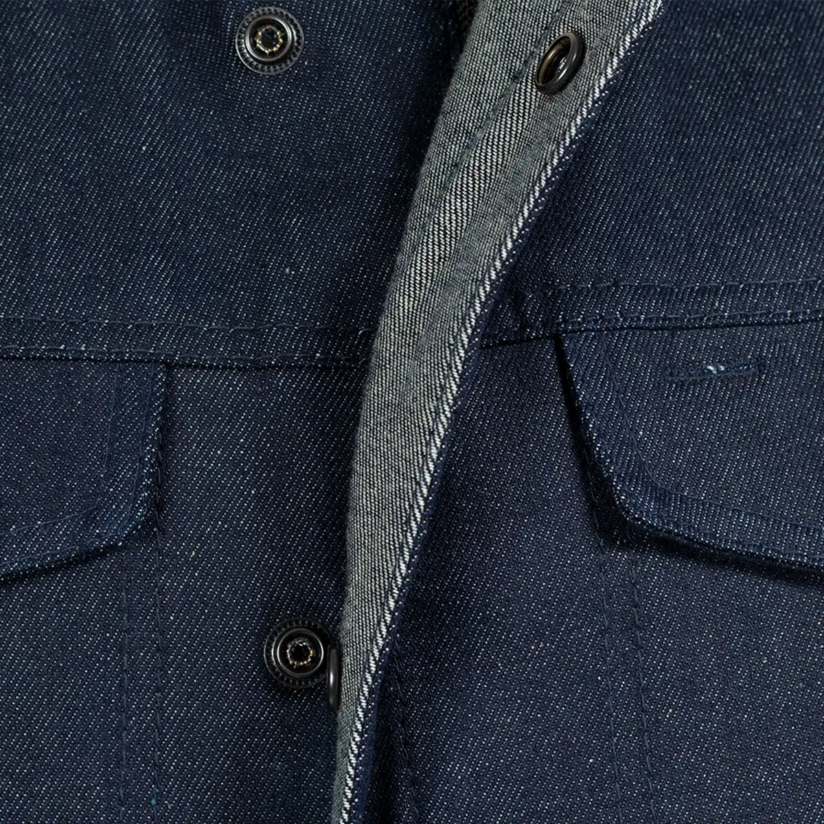 Lowside Men's Motorcycle Denim Vest (Blue) - Image 3