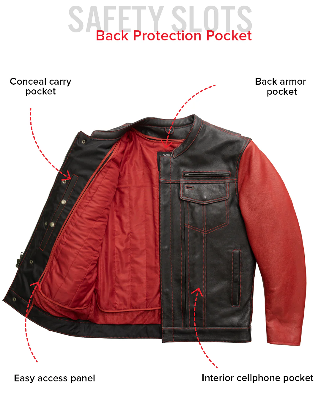 Vincent Men's Cafe Style Leather Jacket - Image 18