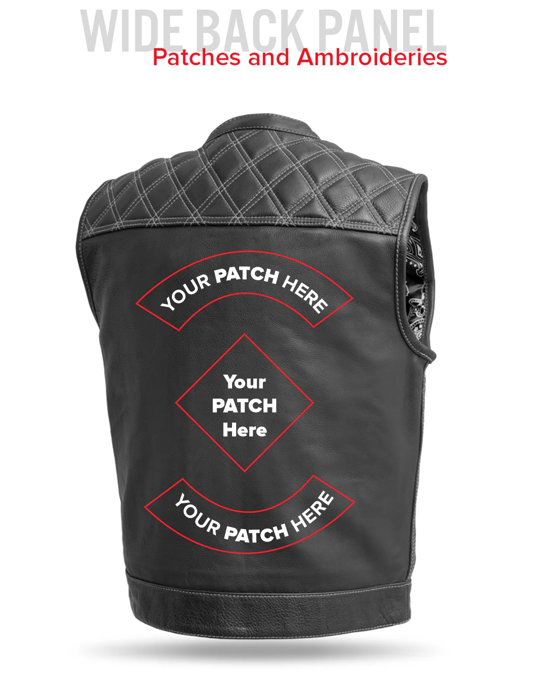 Downside Men's Motorcycle Leather Vest - Image 57