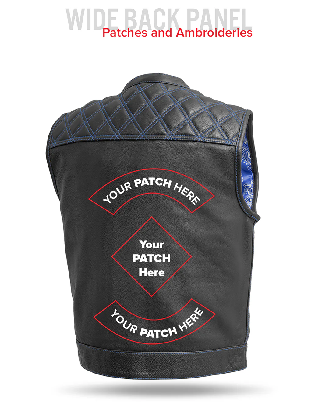 Upside Men's Club Style Leather Vest - Image 42