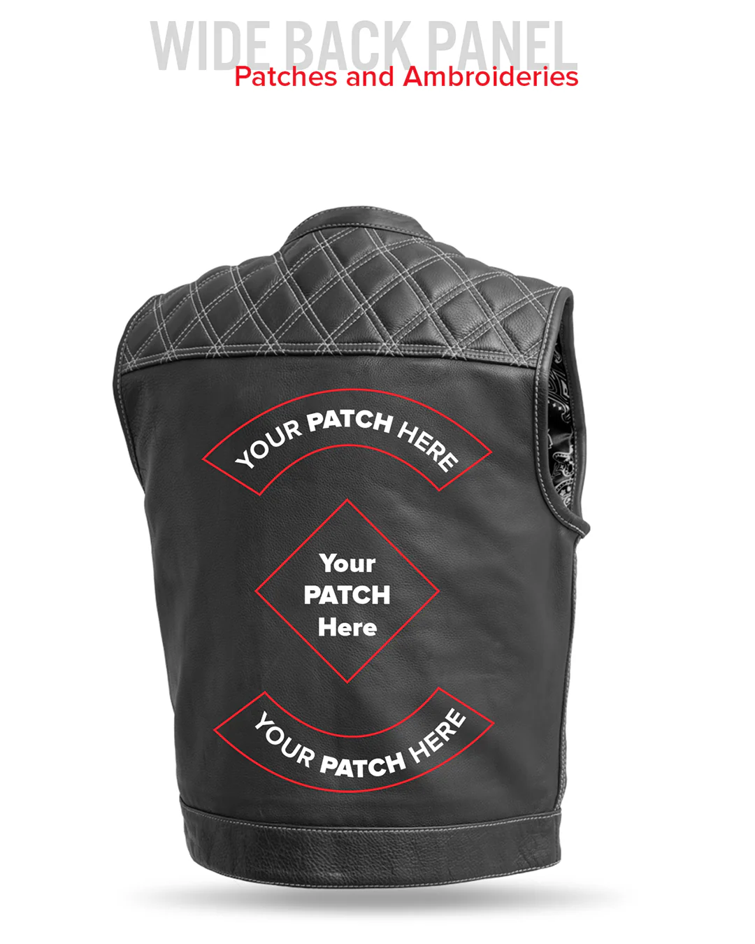 Upside Men's Club Style Leather Vest - Image 51