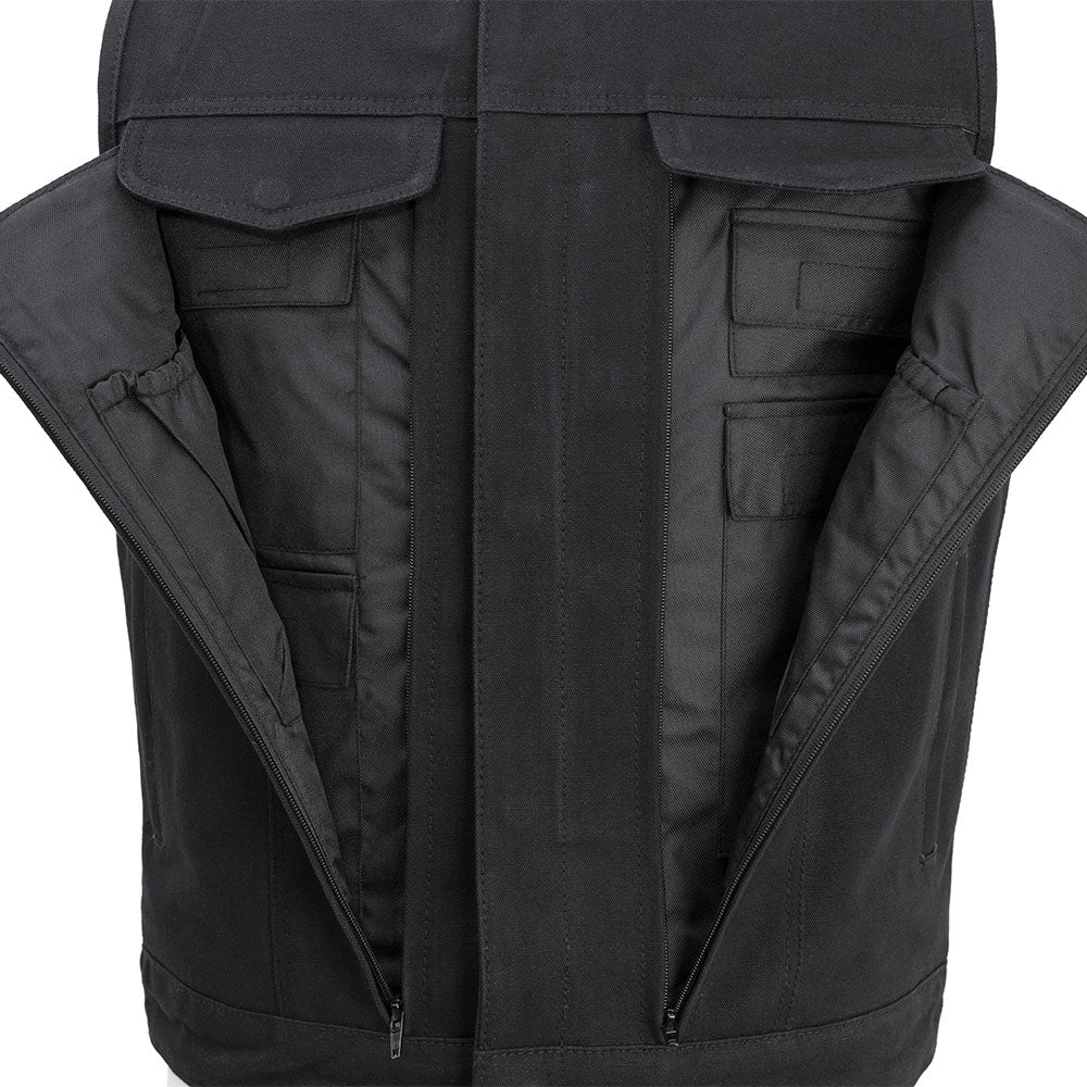 Fairfax V2 Men's Motorcycle Canvas Vest - Image 3