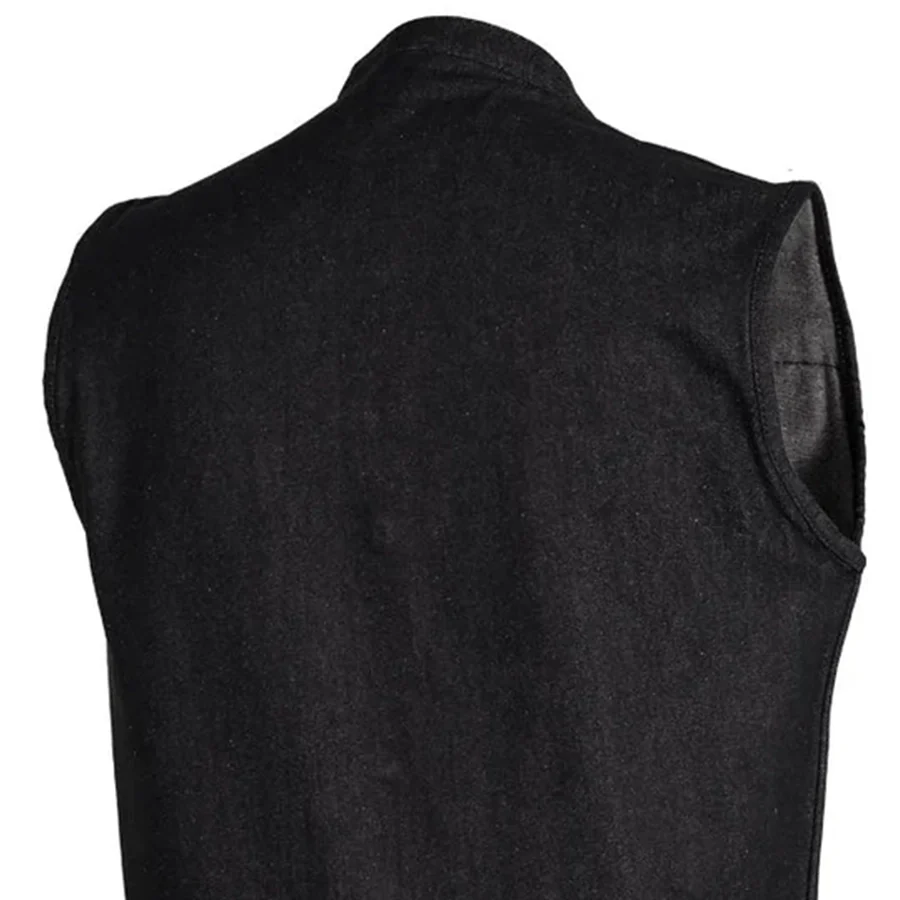 Kershaw Men's Motorcycle Denim Vest - Image 7