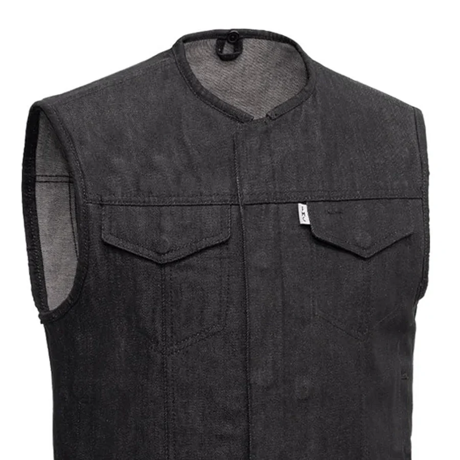 Murdock - Men's Motorcycle Denim Vest - Image 4