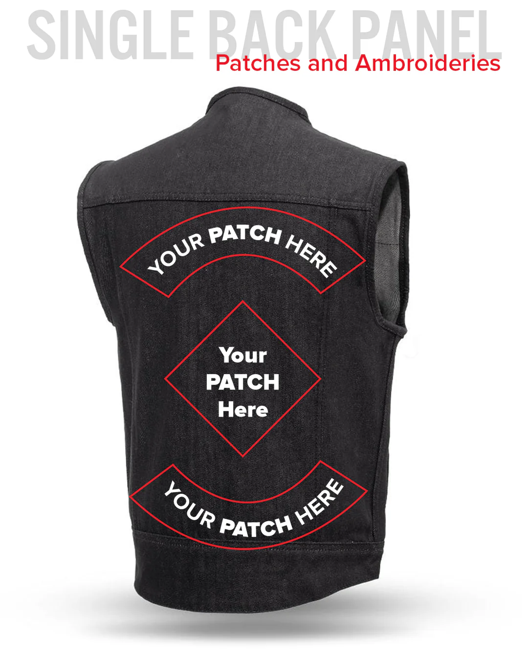 Murdock - Men's Motorcycle Denim Vest - Image 7