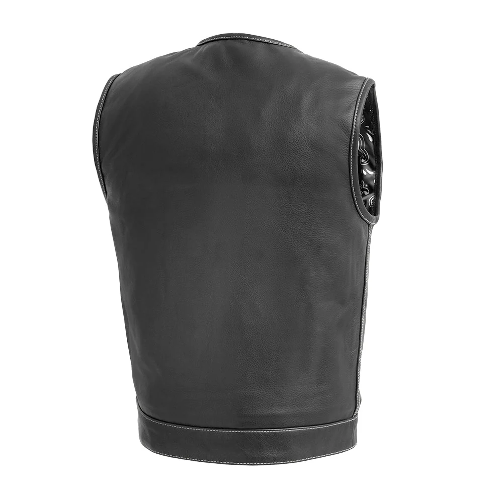 Bandit Men's Leather Motorcycle Vest - Image 4
