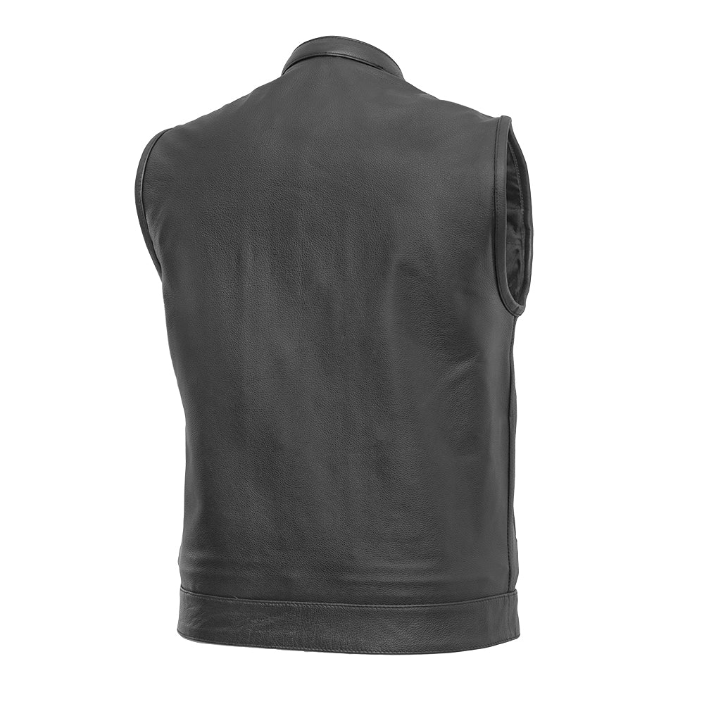 Blaster Men's Leather Motorcycle Vest - Image 3