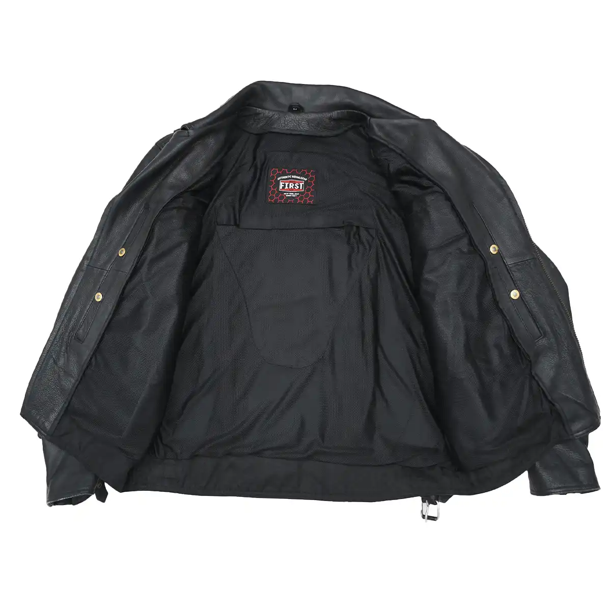 Mastermind Men's Motorcycle Leather Jacket - Image 11