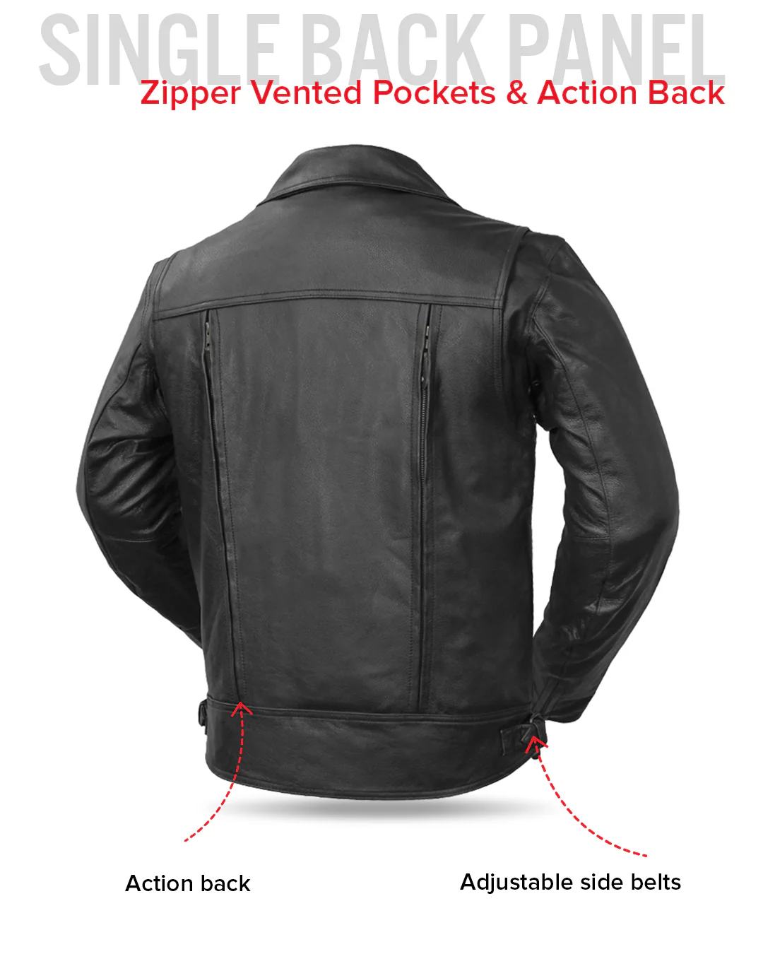 Mastermind Men's Motorcycle Leather Jacket - Image 12