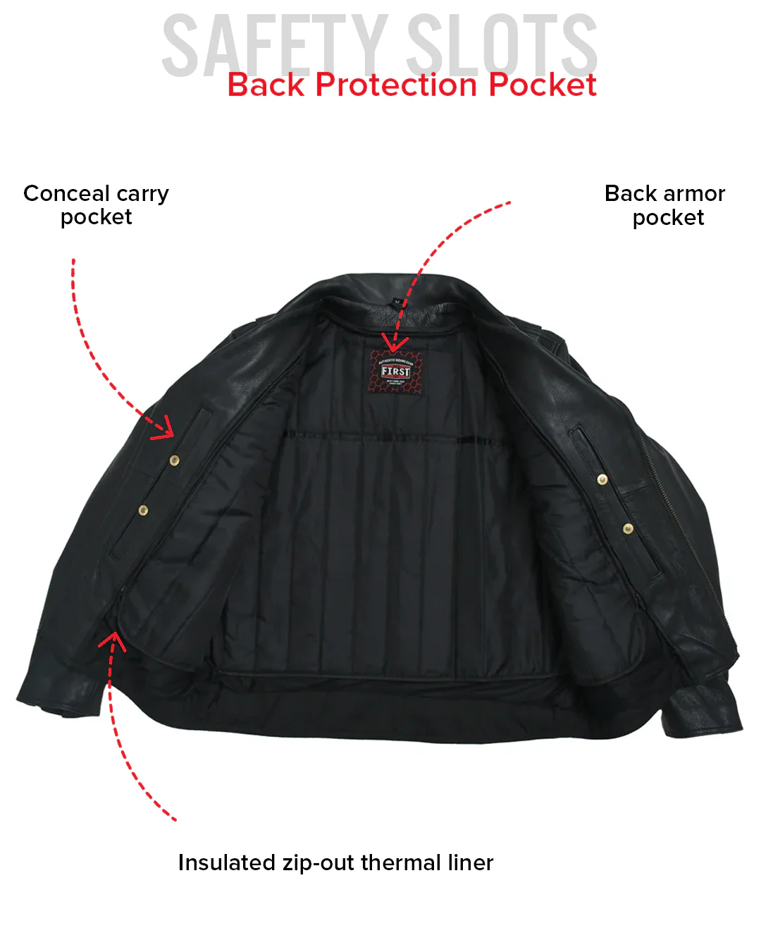 Mastermind Men's Motorcycle Leather Jacket - Image 14