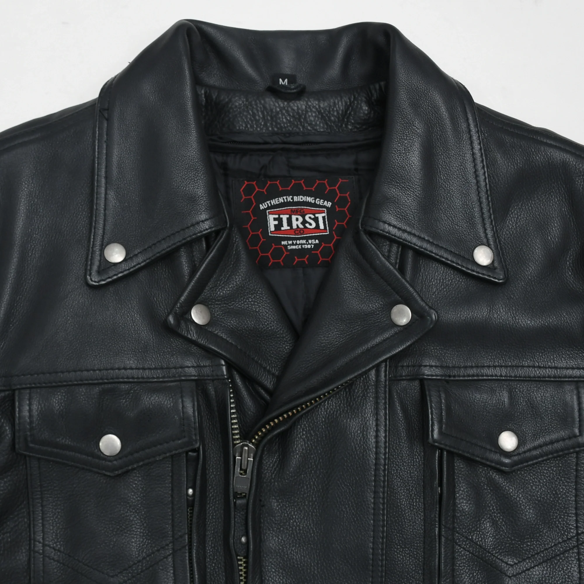 Mastermind Men's Motorcycle Leather Jacket - Image 5