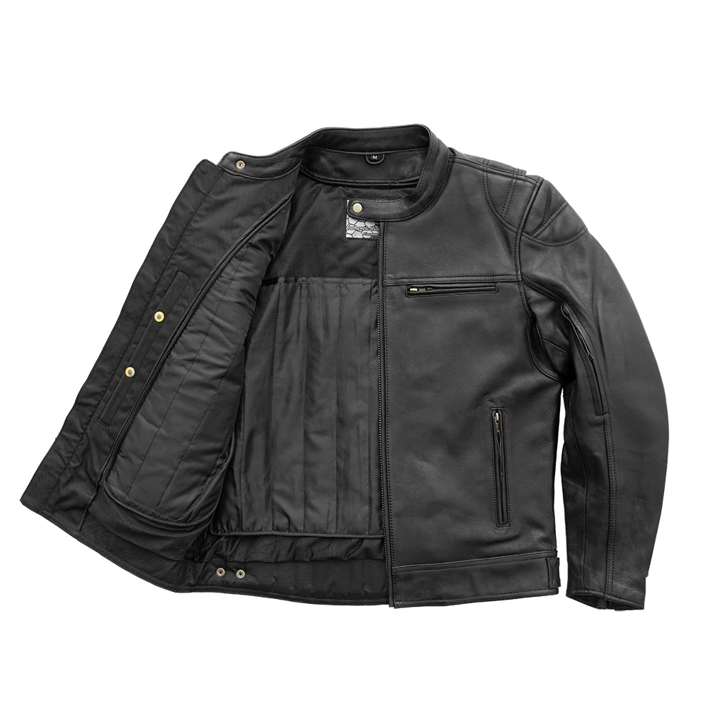 Top Performer Men's Motorcycle Leather Jacket - Image 3