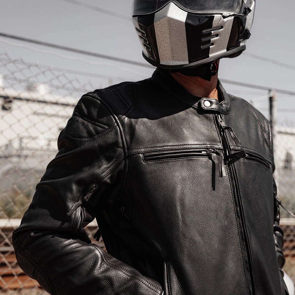 Top Performer Men's Motorcycle Leather Jacket - Image 9