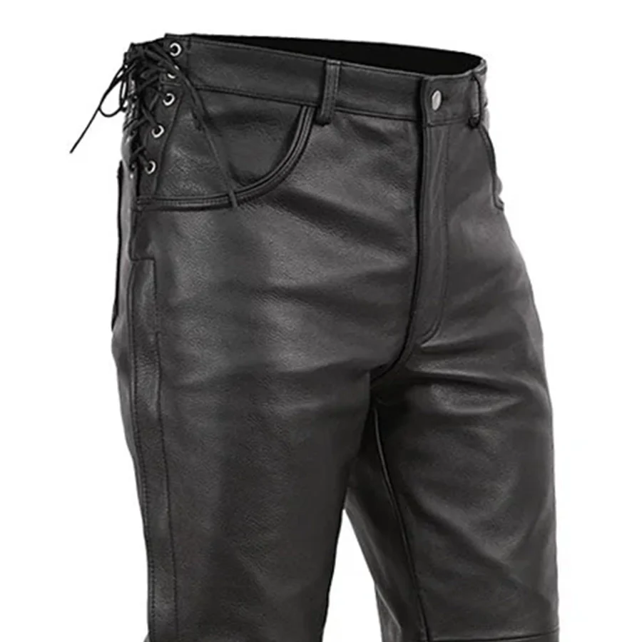 Baron - Men's Leather Pants - Image 3