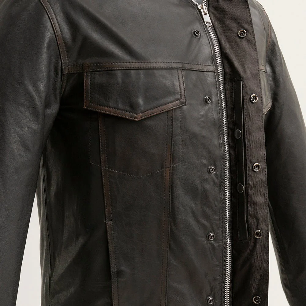 Maduro - Men's Motorcycle Leather Shirt - Image 5
